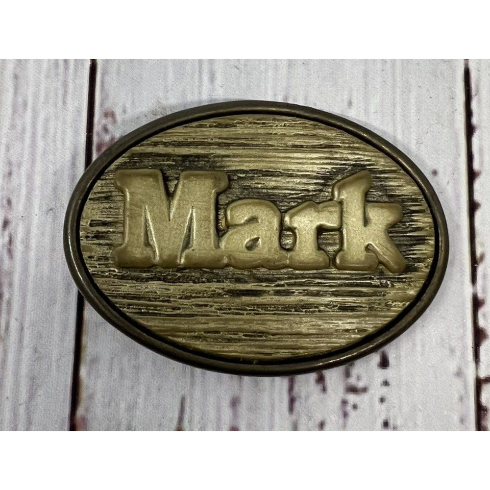 Oden‎ Belt Buckle "Mark" Made in USA Brass Tone